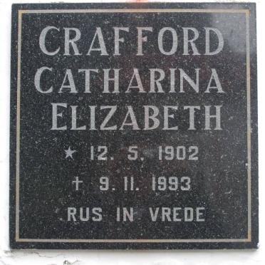 CRAFFORD Catharina Elizabeth 1902-1993
