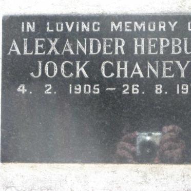 CHANEY Alexander Hepburn Jock 1905-1975