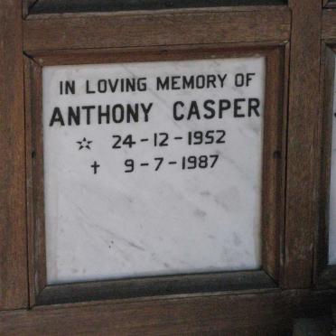 CASPER Anthony 1952-1987