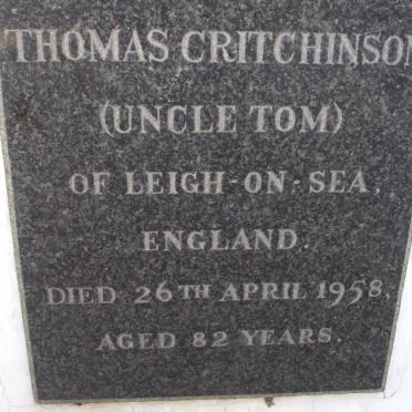 CRITCHINSON Thomas -1958