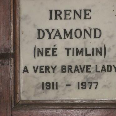DYAMOND Irene nee TIMLIN 1911-1977
