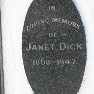 DICK Janet 1868-1947