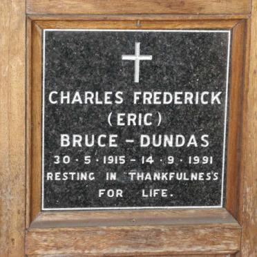 DUNDAS Charles Frederick, BRUCE 1915-1991