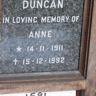 DUNCAN Anne 1911-1992