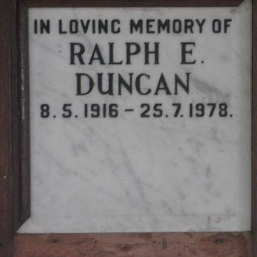 DUNCAN Ralph E. 1916-1978