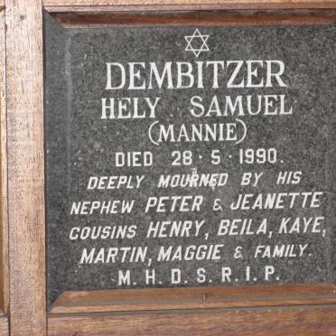 DEMBITZER Hely Samuel -1990