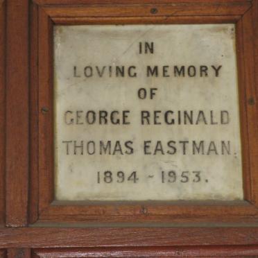 EASTMAN George Reginald Thomas 1894-1953