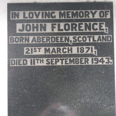 FLORENCE John 1871-1943
