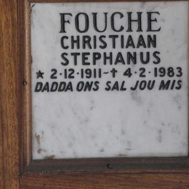 FOUCHE Christiaan Stephanus 1911-1983