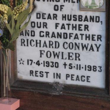 FOWLER Richard Conway 1930-1983