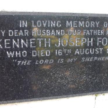 FOSTER Kenneth Joseph -1962