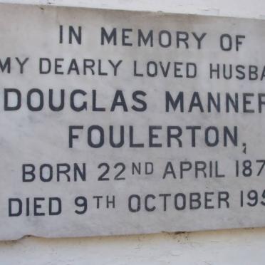 FOULERTON Douglas Manners 1871-1953