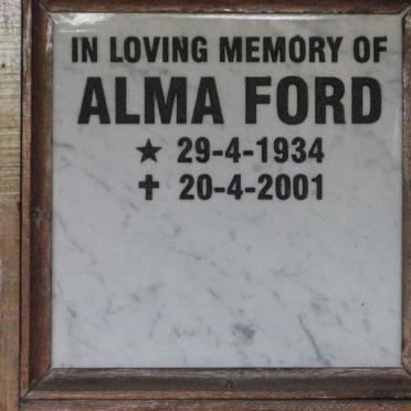 FORD Alma 1934-2001