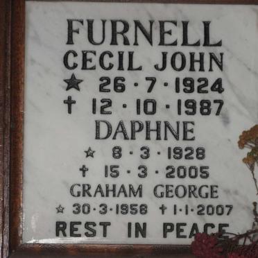 FURNELL Cecil John 1924-1987 &amp; Daphne 1928-2005 :: FURNELL Graham George 1958-2007