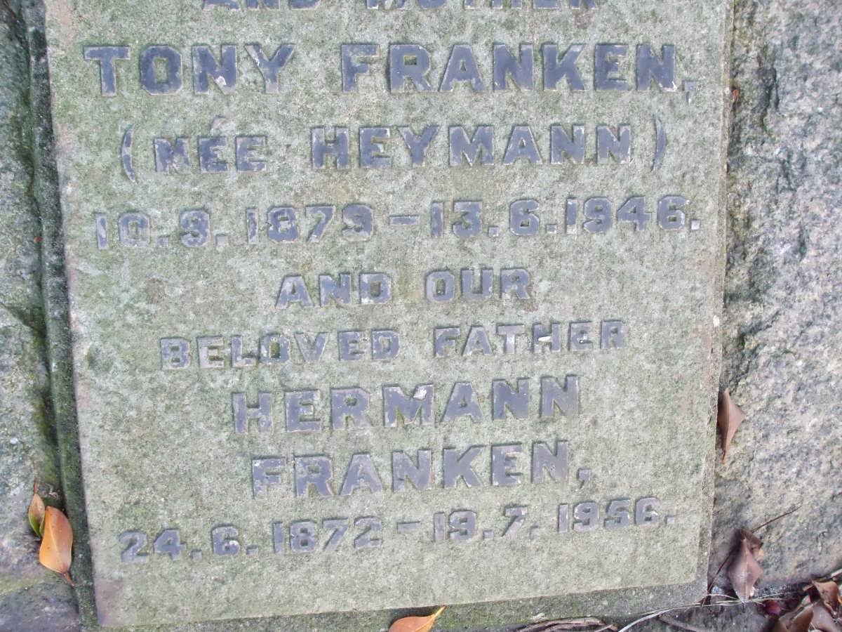 FRANKEN Hermann 1872-1956 &amp; Tony HEYMANN 1879-1946