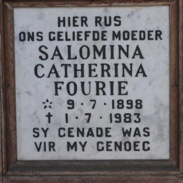 FOURIE Salomina Catherina 1898-1983