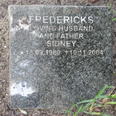 FREDERICKS Sidney 1960-2004