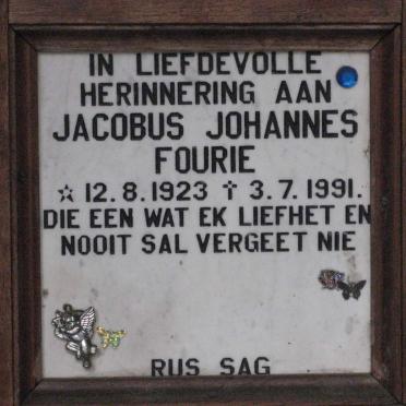 FOURIE Jacobus Johannes 1923-1991