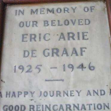 GRAAF Eric Arie, de 1925-1946