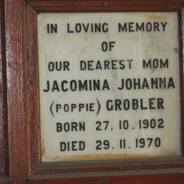 GROBLER Jacomina Johanna 1902-1970