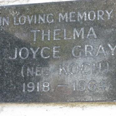 GRAY Thelma Joyce nee KOCH 1918-1964