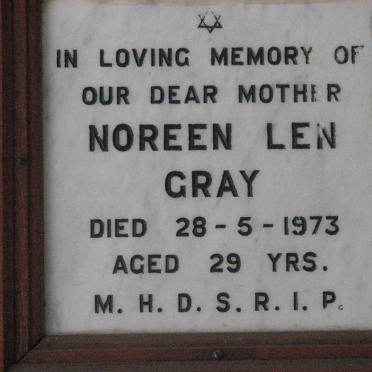 GRAY Noreen Len -1973