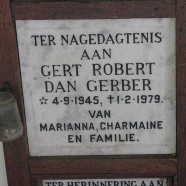 GERBER Gert Robert Dan 1945-1979