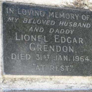 GRENDON Lionel Edgar -1964