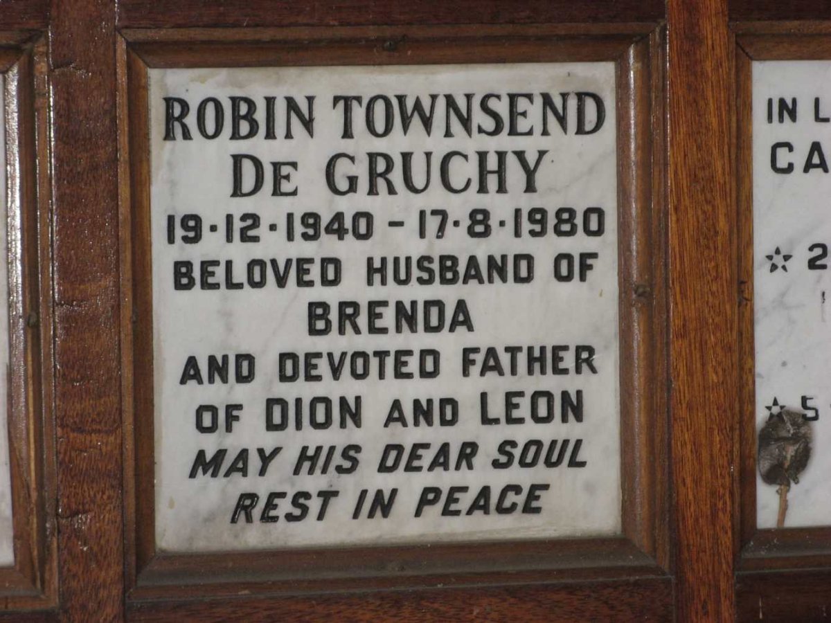 GRUCHY Robin Townsend, de 1940-1980