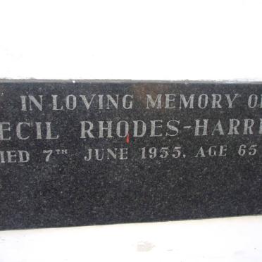 HARRISON Cecil, RHODES -1955