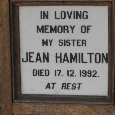 HAMILTON Jean -1992