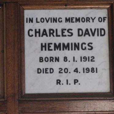 HEMMINGS Charles David 1912-1981