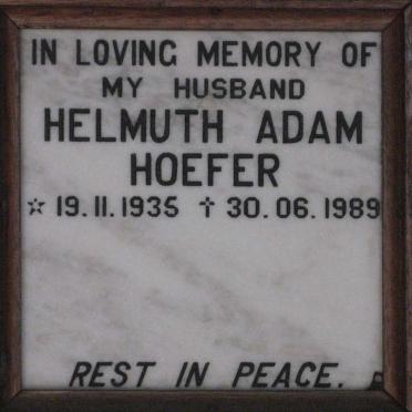 HOEFER Helmuth Adam 1935-1989