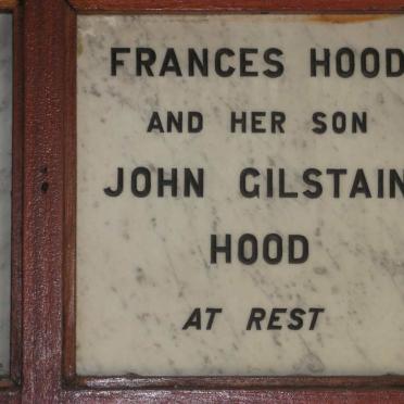 HOOD Frances :: HOOD John Gilstain
