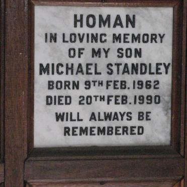 HOMAN Michael Standley 1962-1990