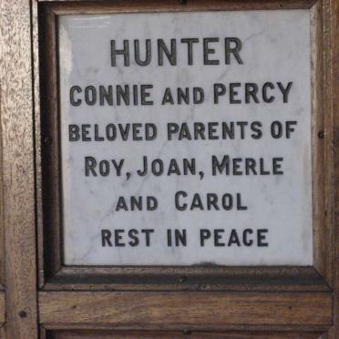 HUNTER Connie &amp; Percy