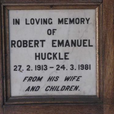 HUCKLE Robert Emanuel 1913-1981
