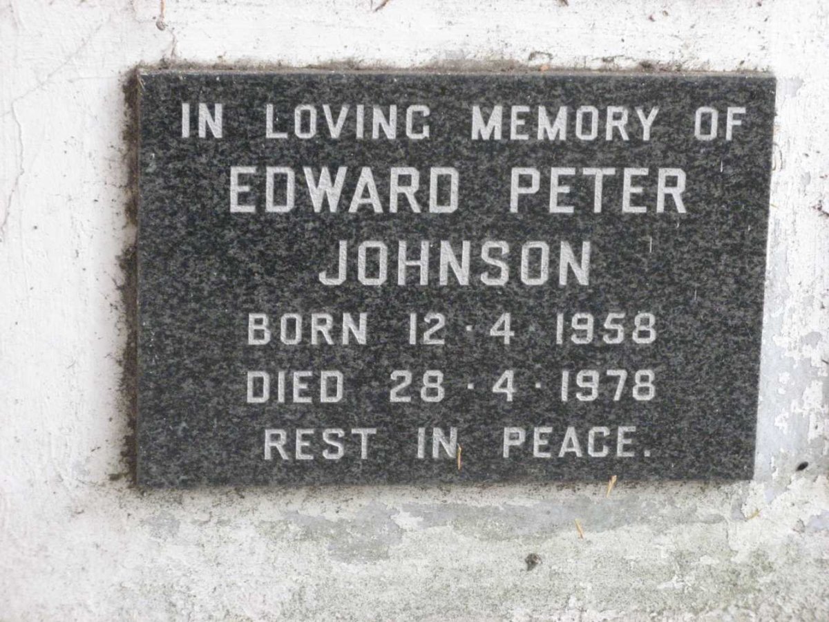 JOHNSON Edward Peter 1958-1978