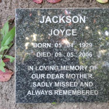 JACKSON Joyce 1929-2006