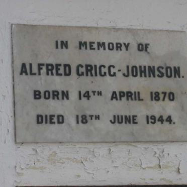 JOHNSON Alfred, GRIGG 1870-1944