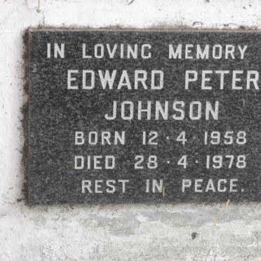 JOHNSON Edward Peter 1958-1978