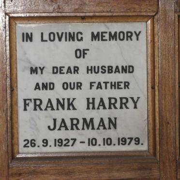JARMAN Frank Harry 1927-1979