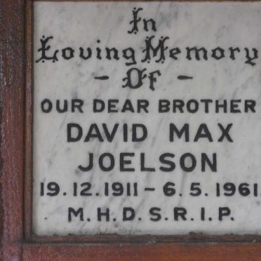 JOELSON David Max 1911-1961