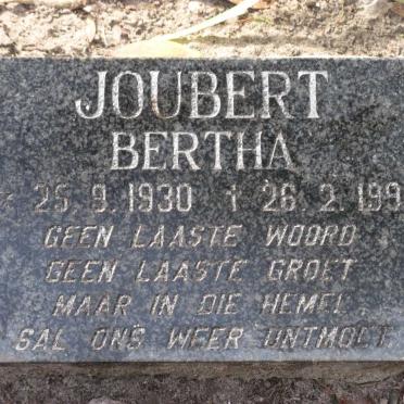 JOUBERT Bertha 1930-1991