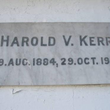 KERR Harold V. 1884-1942