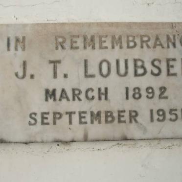 LOUBSER J.T. 1892-1951