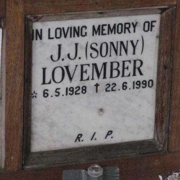 LOVEMBER J.J. 1928-1990