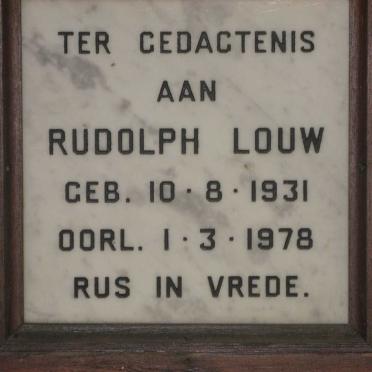 LOUW Rudolph 1931-1978