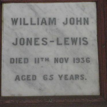 LEWIS William John, JONES -1936