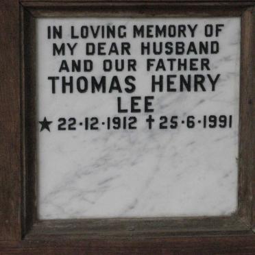 LEE Thomas Henry 1912-1991